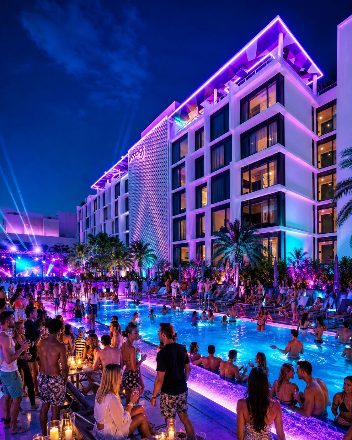 Pool Party Miami at Moxy Miami South Beach with live DJs and guests